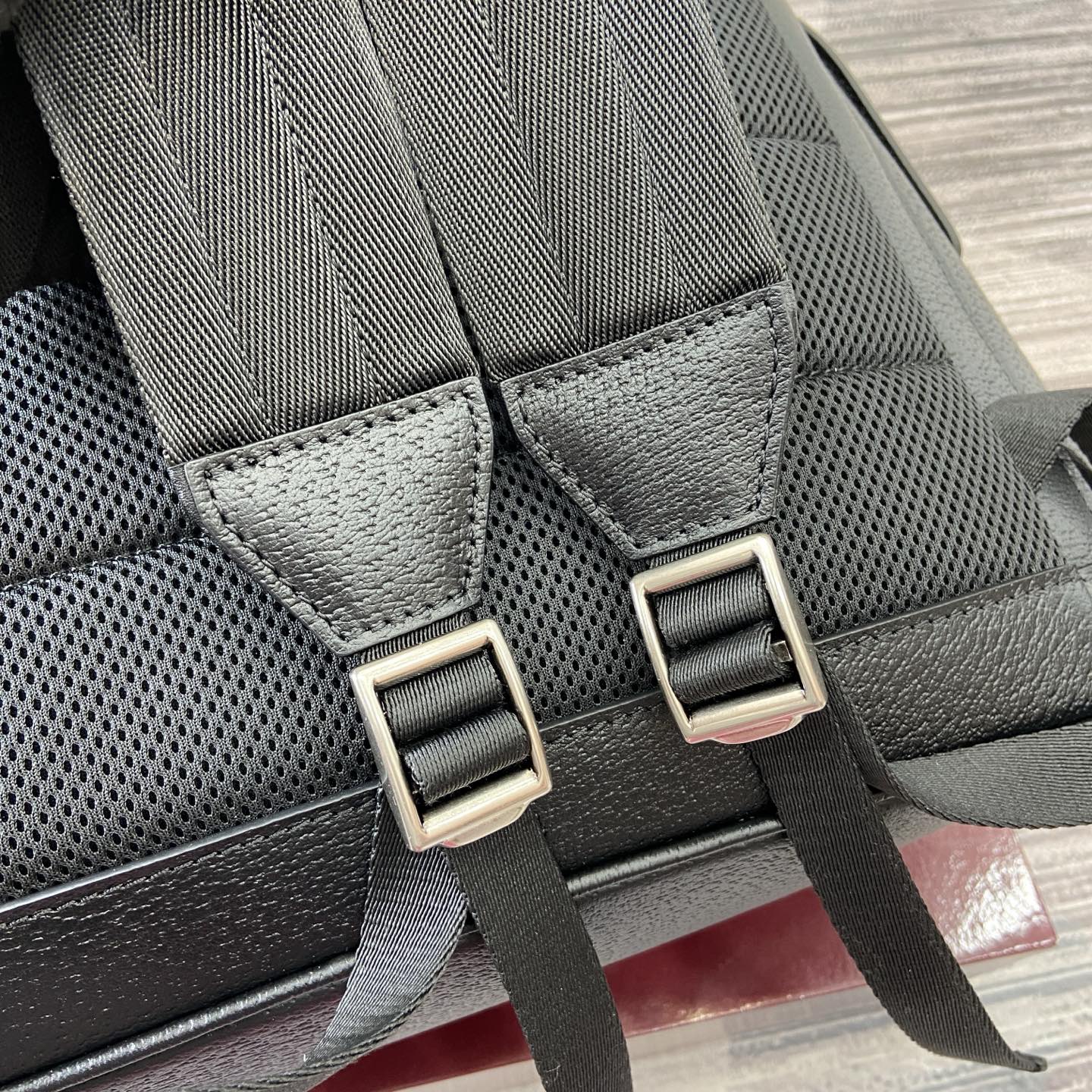 GG Ophidia large backpack Black leather