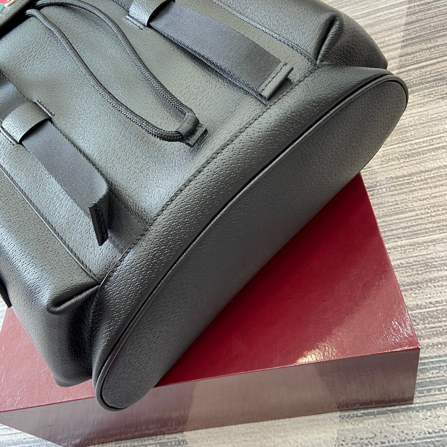 GG Ophidia large backpack Black leather