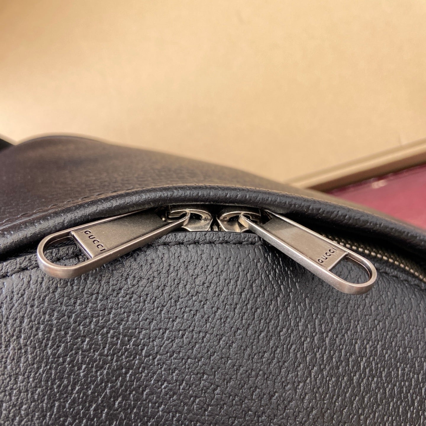 GG Ophidia medium backpack Black leather