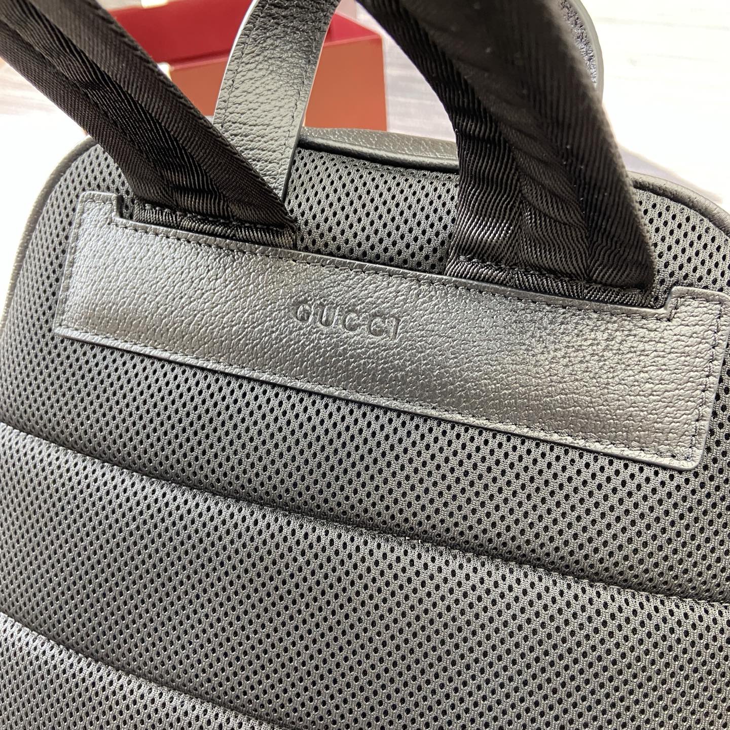 GG Ophidia medium backpack Black leather