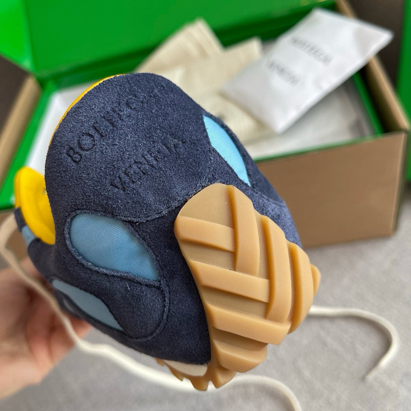 Bottega Veneta Orbit Flash Sneakers Blue