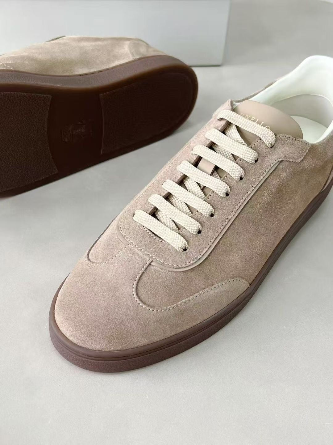Brunello Cucinelli Washed suede sneakers
