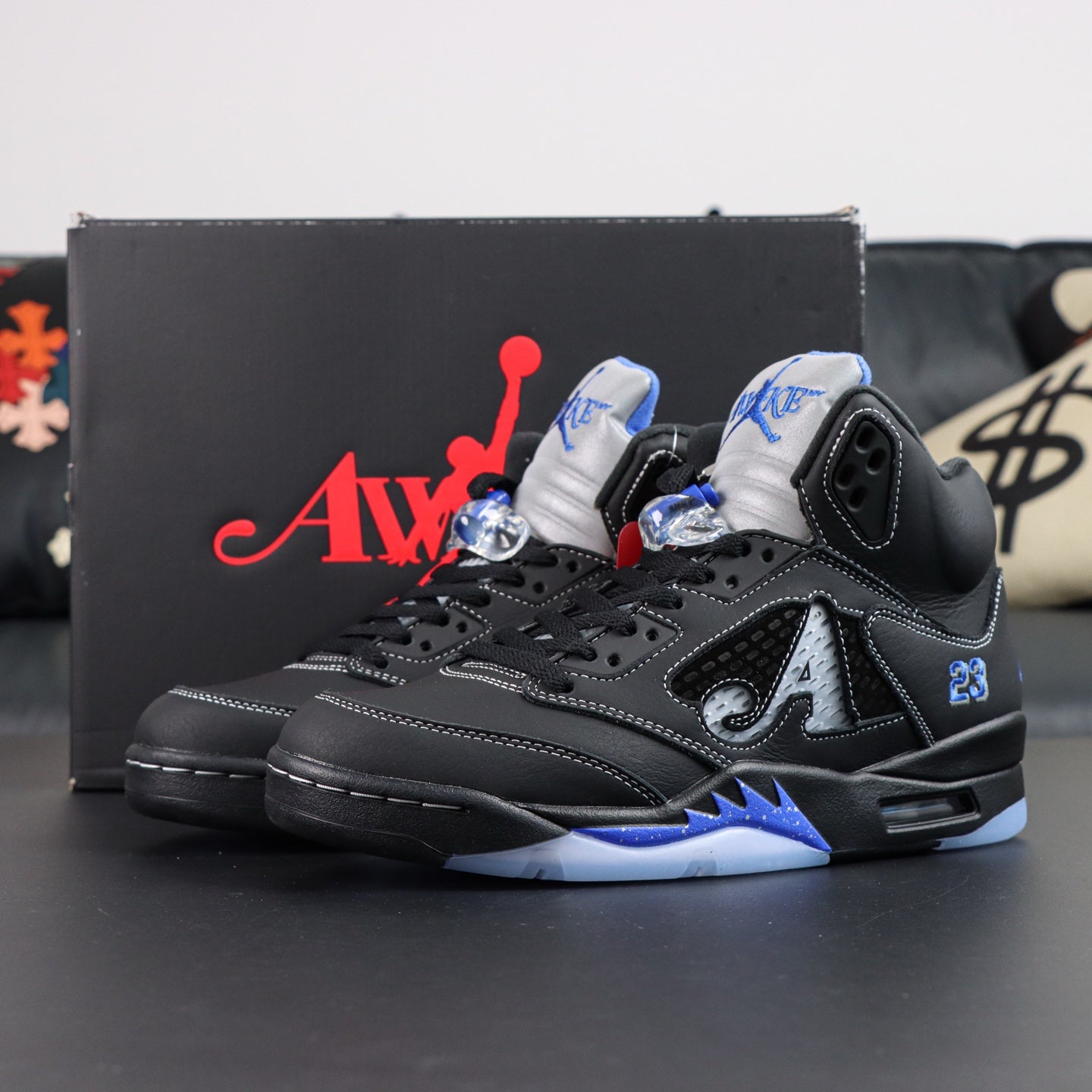 Awake NY x Air Jordan 5 Retro 'Black Racer Blue'