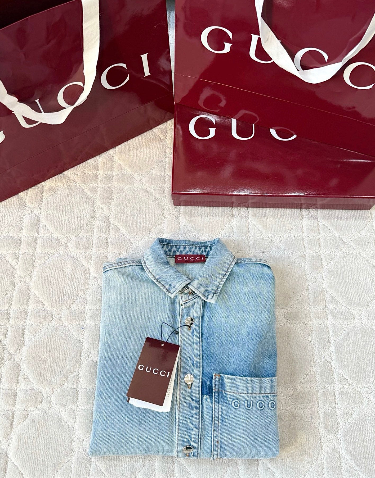 GG Cotton denim shirt