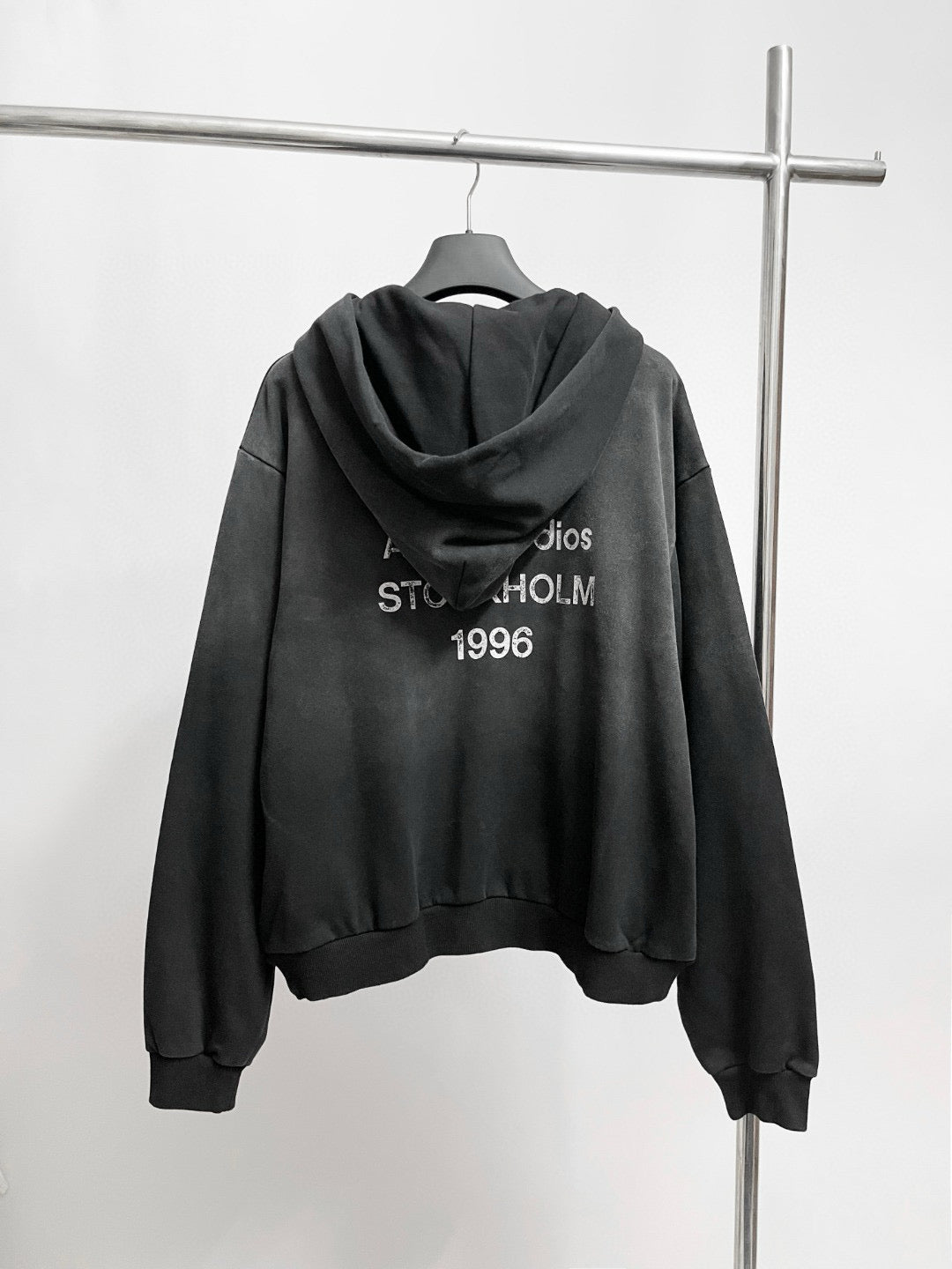 Acne Logo oversized hooded sweater