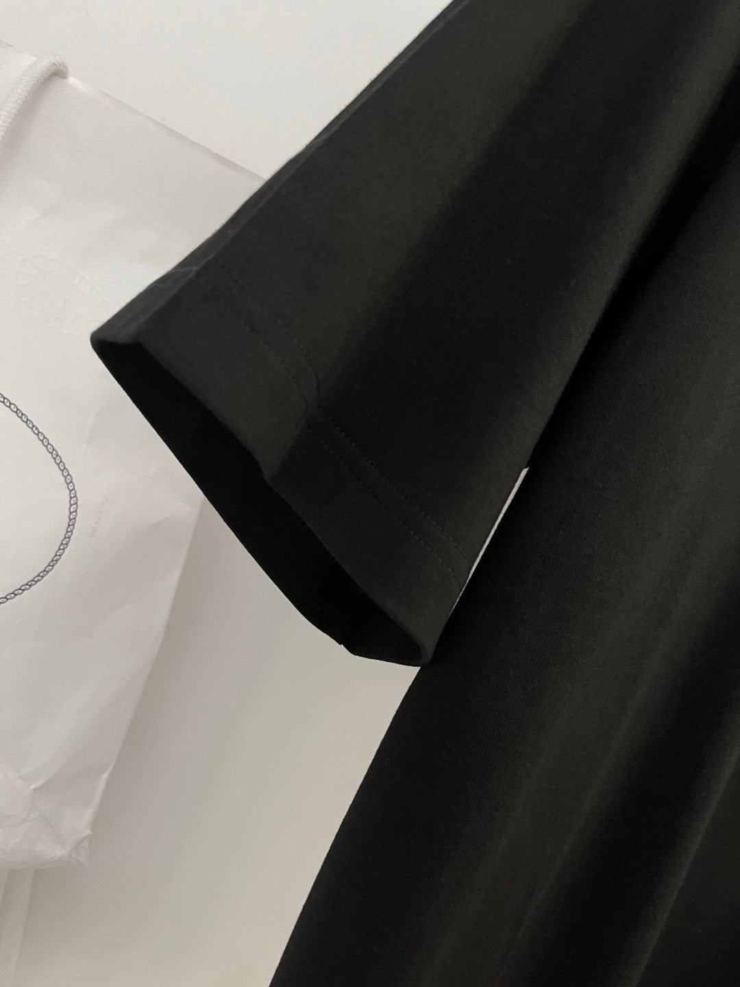 Prada Black T-shirt With Logo Plaque