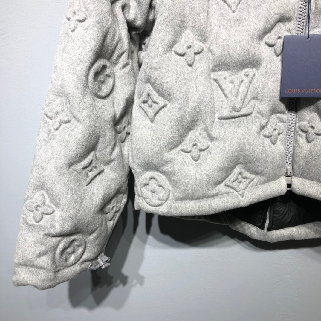 Louis Vuitton Grey Monogram Boyhood Puffer Jacket