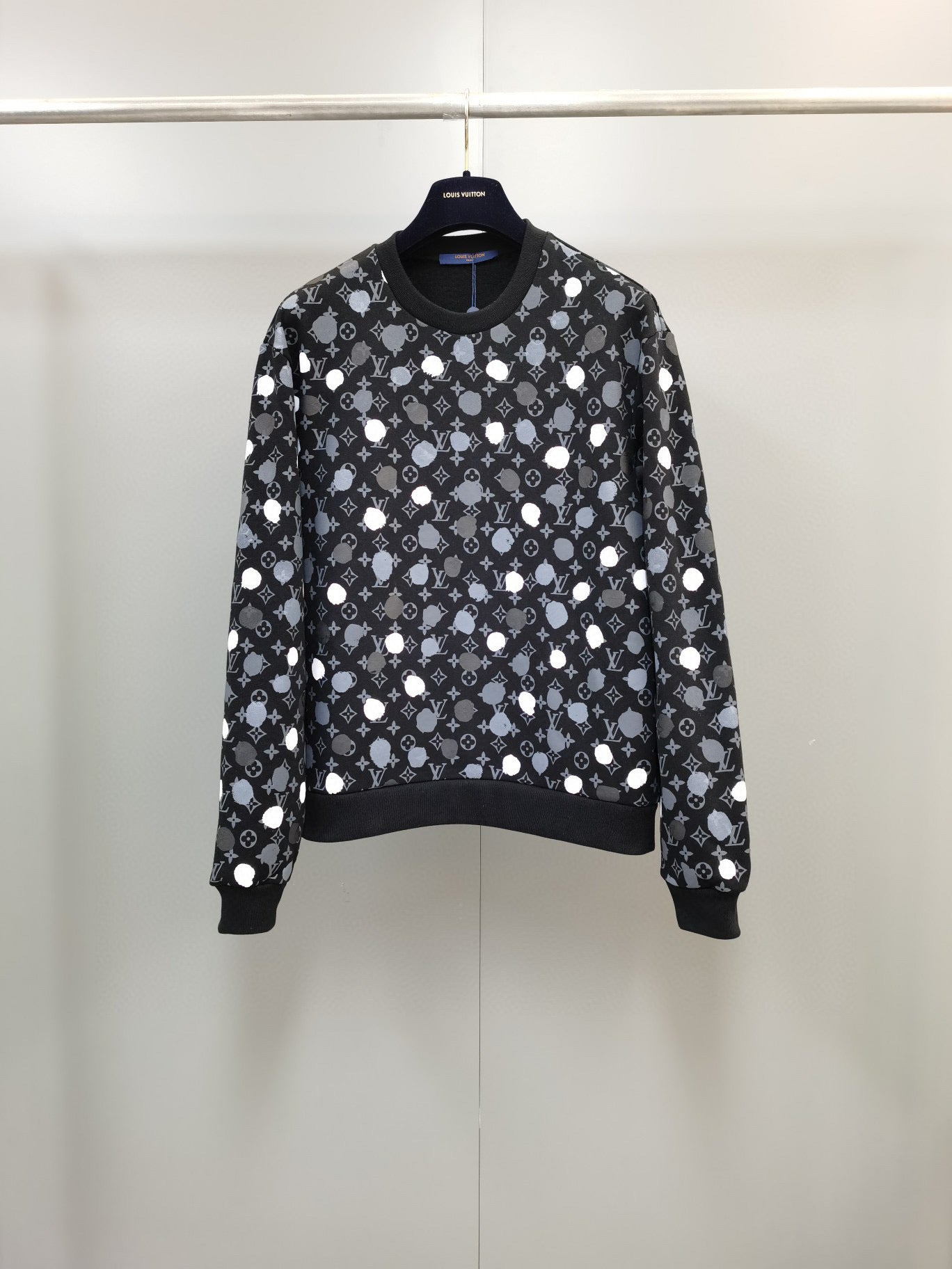 Louis Vuitton LV x YK Painted Dots Sweater, White, L