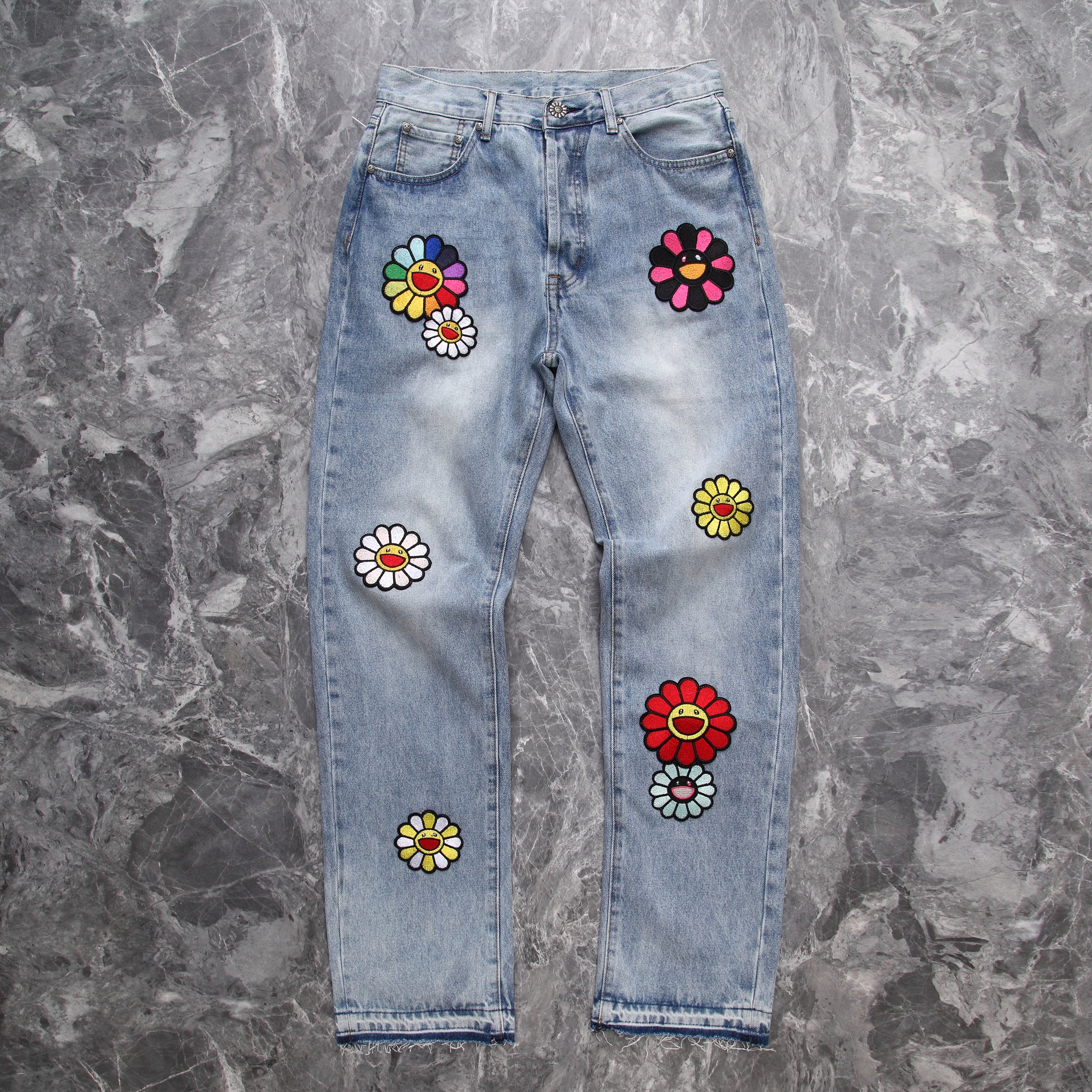 READYMADE X Takashi Murakami Flower Jeans >>FUTUREVVORLD