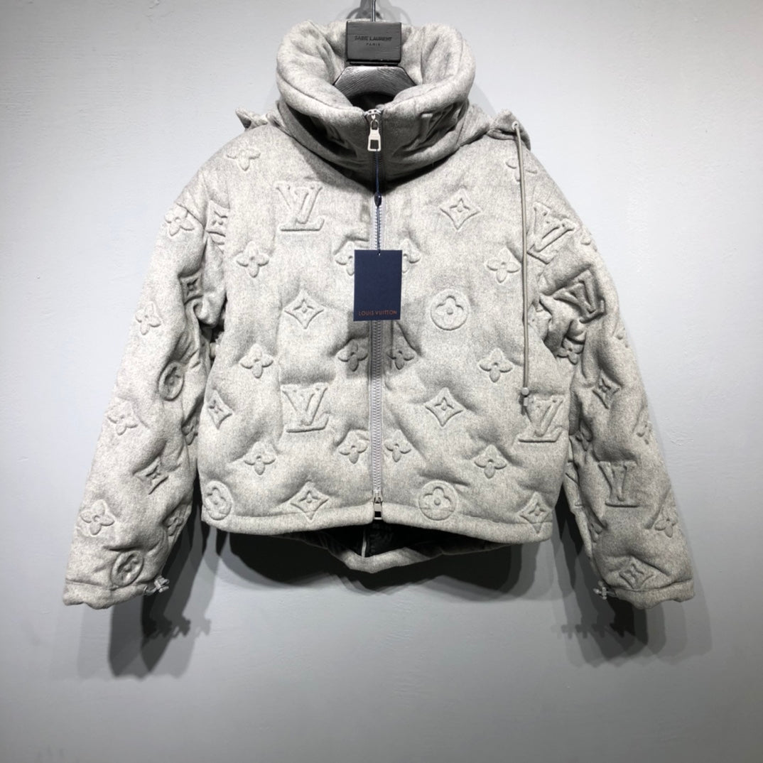 Louis Vuitton Grey Monogram Boyhood Puffer Jacket