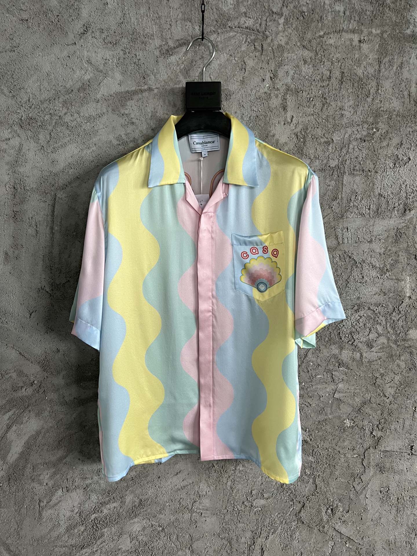 Casablanca Casa Shell Wave Silk Shirt