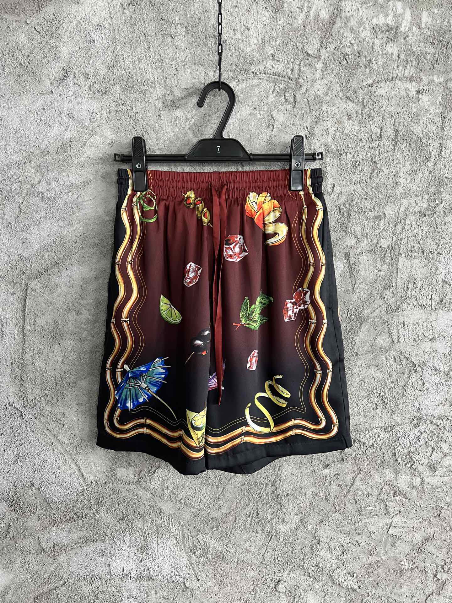 Casablanca Club Sunset Short Sleeve Silk Shorts