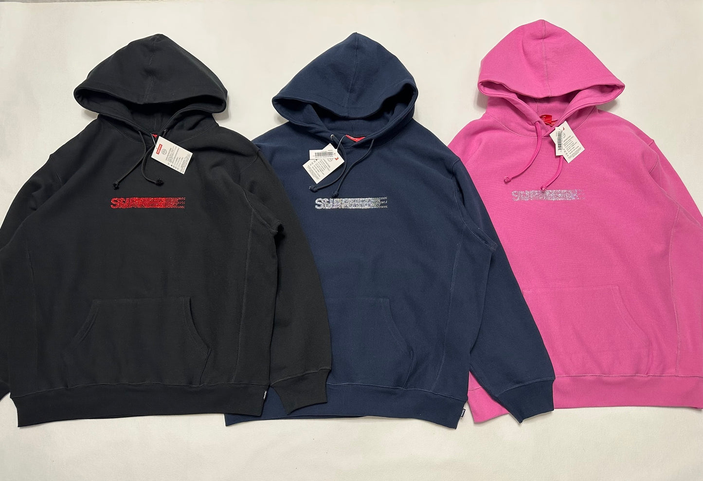 Supreme Swarovski Motion Logo Hooded Sweatshirt