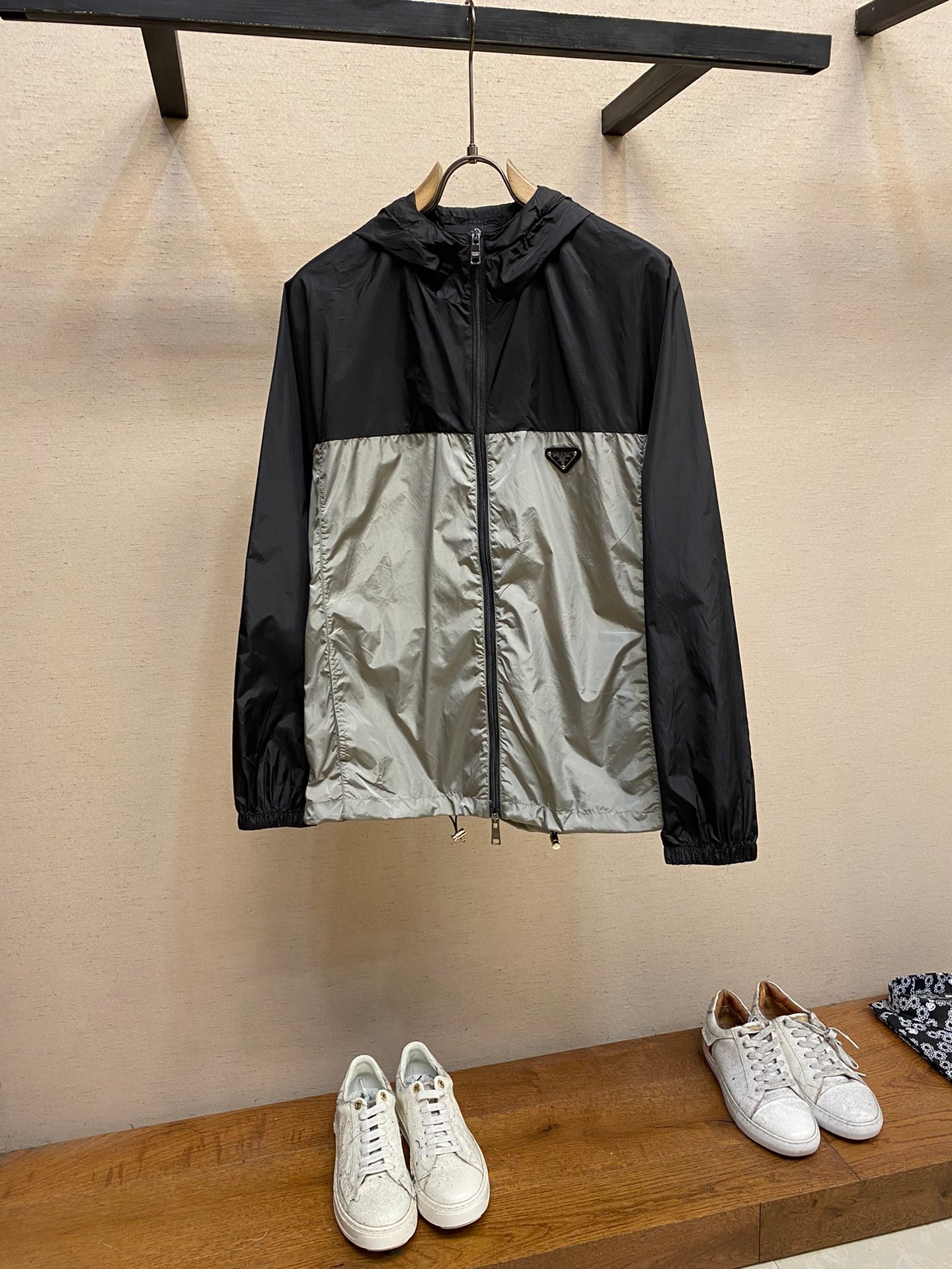 Prada Black/Silver Nylon jacket