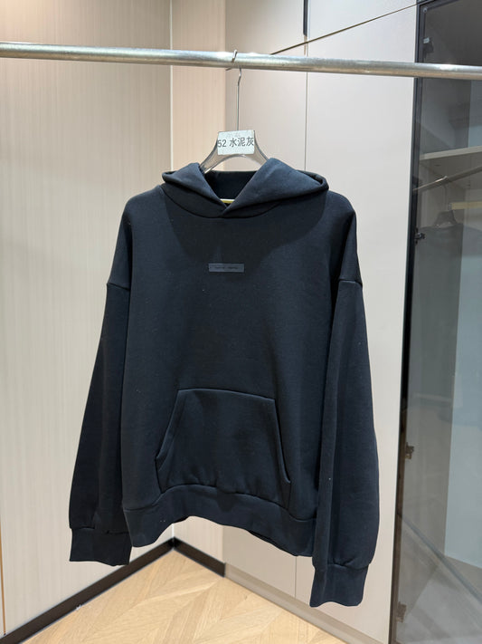 Fear of God Essentials Classic Fleece Hoodie 'Jet Black'