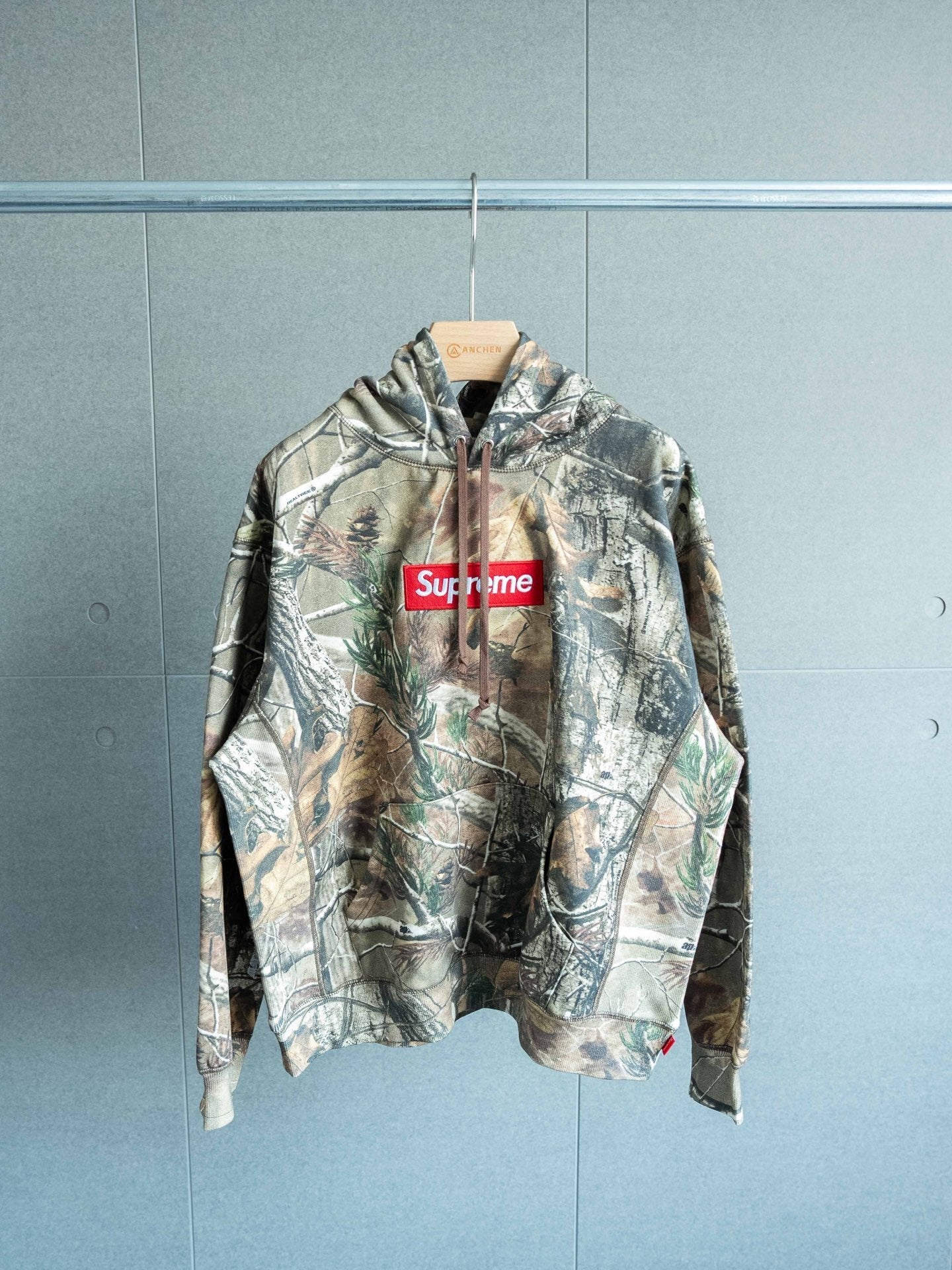 SUP Box Logo Hoodie (FW25) Realtree AP Camouflage