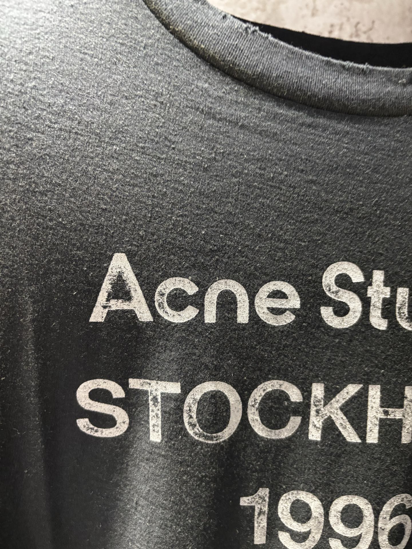 Acne studios Sprayed logo t-shirt