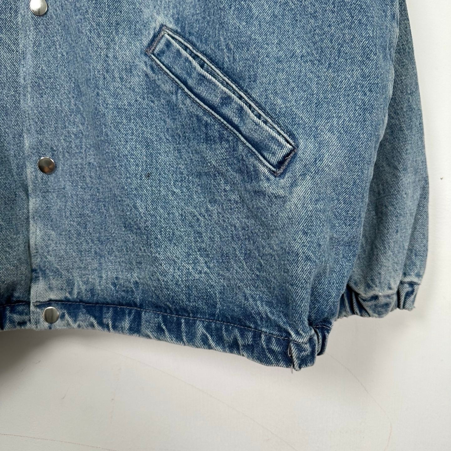 SUP Arc Denim Coaches Jacket 'Washed Indigo'