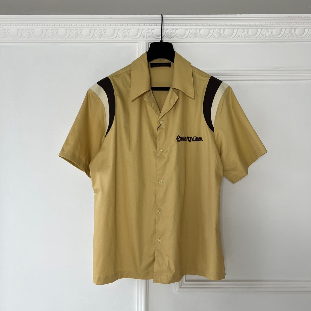 Louis Vuitton Embroidered Short-Sleeved Cotton Bowling Shirt