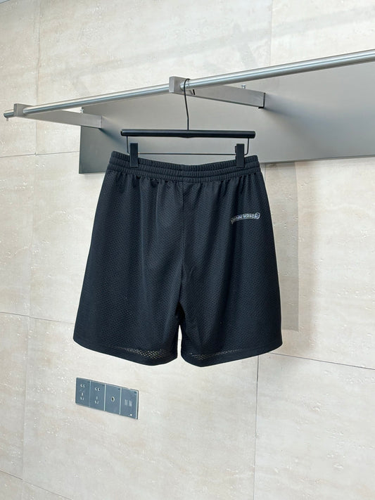 Chrome Hearts Mesh Stadium Football Shorts 'Black'