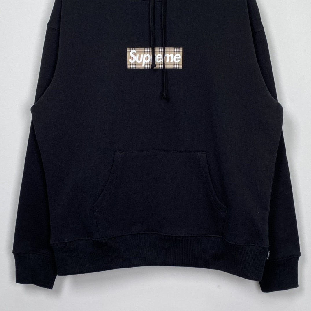 SUP x Burberry Box Logo Hooded Sweatshirt 'Black'