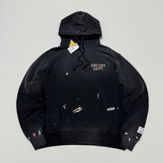 Gallery Dept. GD PAINT LOGO HOODIE VINATGE BLACK