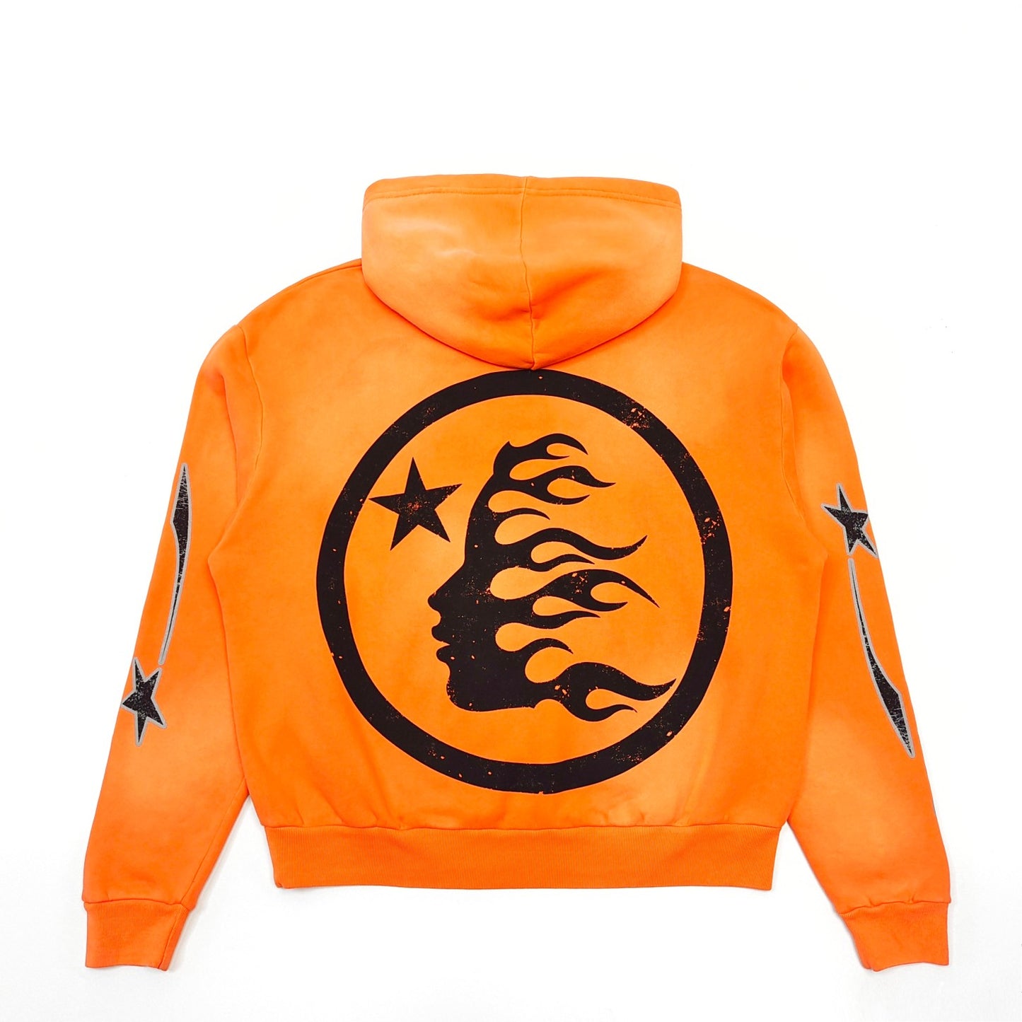 Hellstar Studios fire orange hoodie