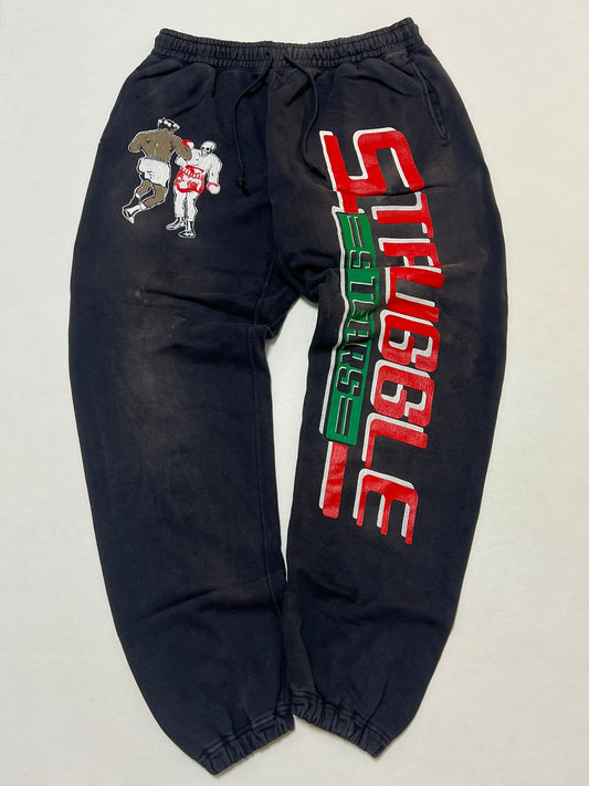 Saint Michael x Denim Tears Struggle Sweatpants 'Black'