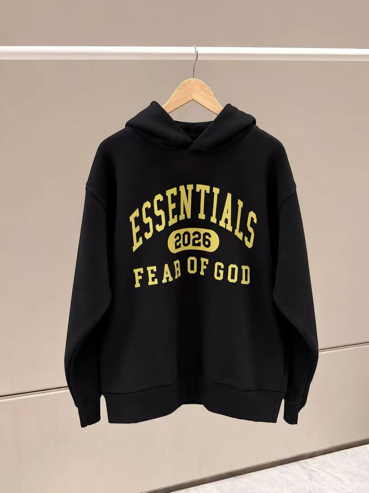 Fear of God Essentials Classic Hoodie "Vintage Black"