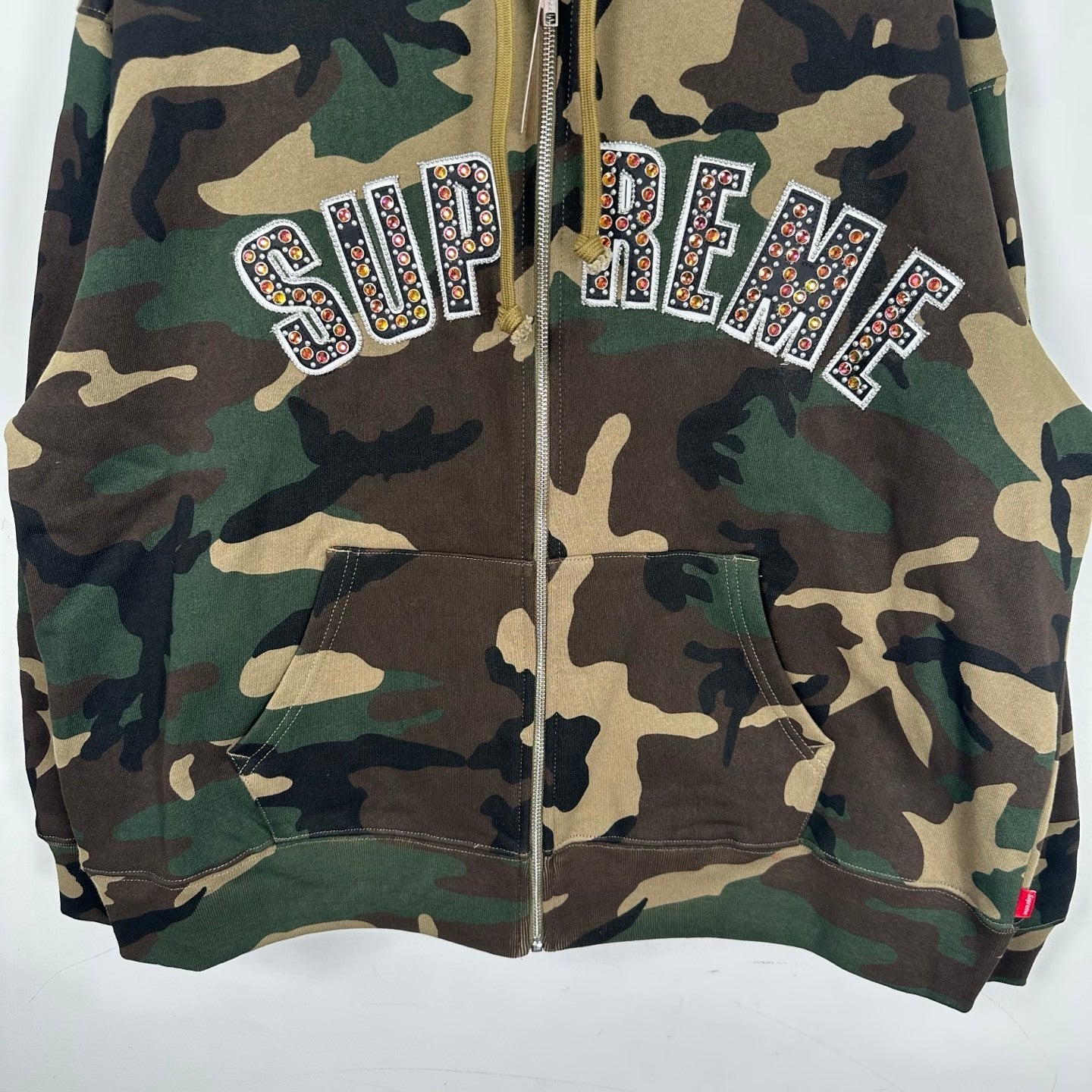SUP x B.B. Simon Zip Up Hooded Sweatshirt 'Woodland Camo'