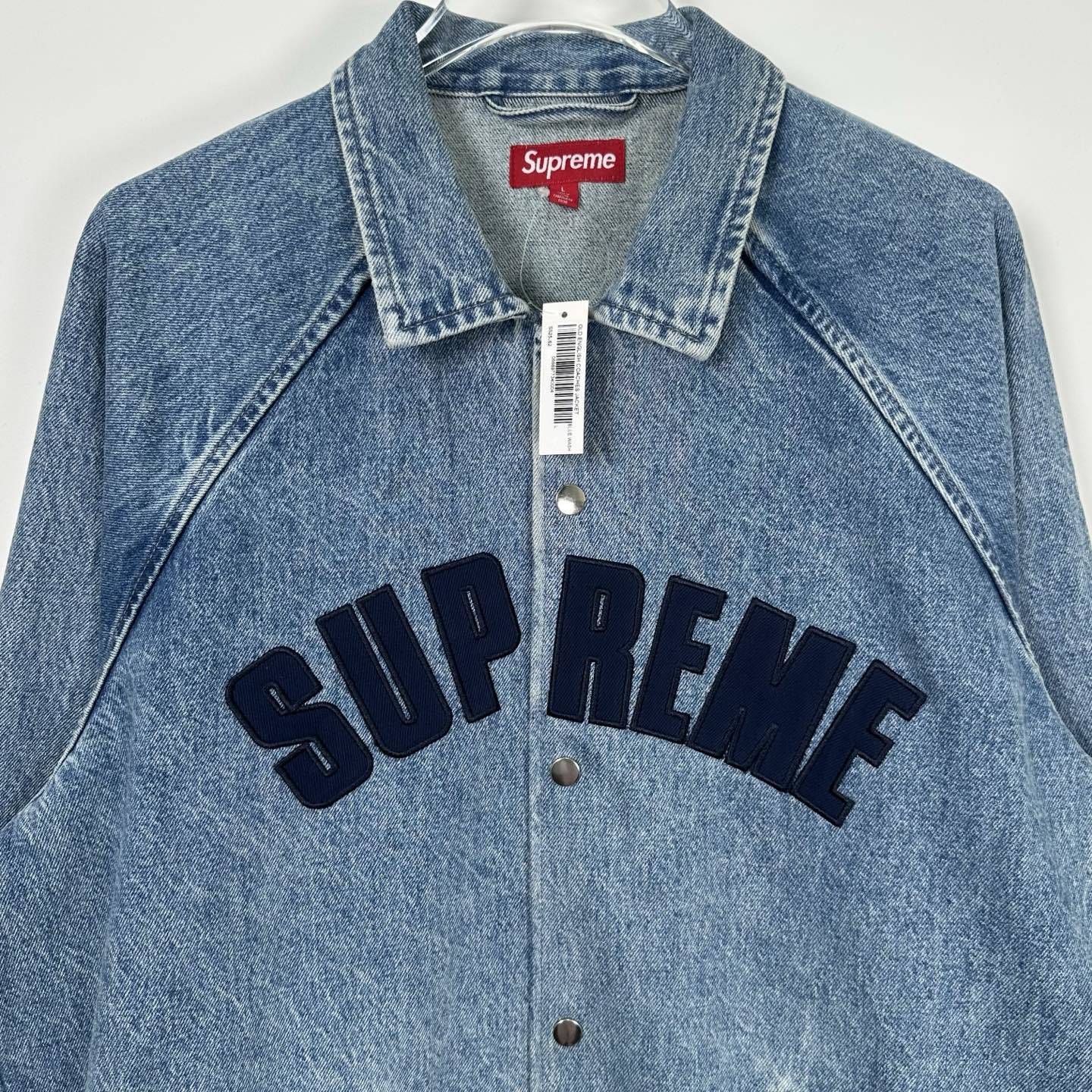 SUP Arc Denim Coaches Jacket 'Washed Indigo'