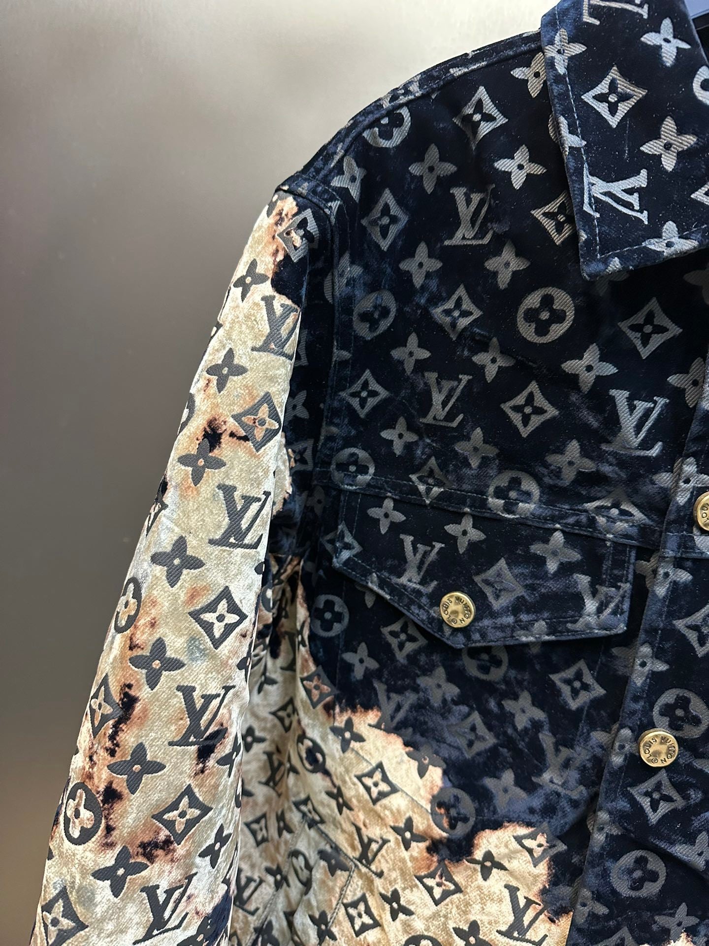 LV Monogram Bleached Denim Jacket