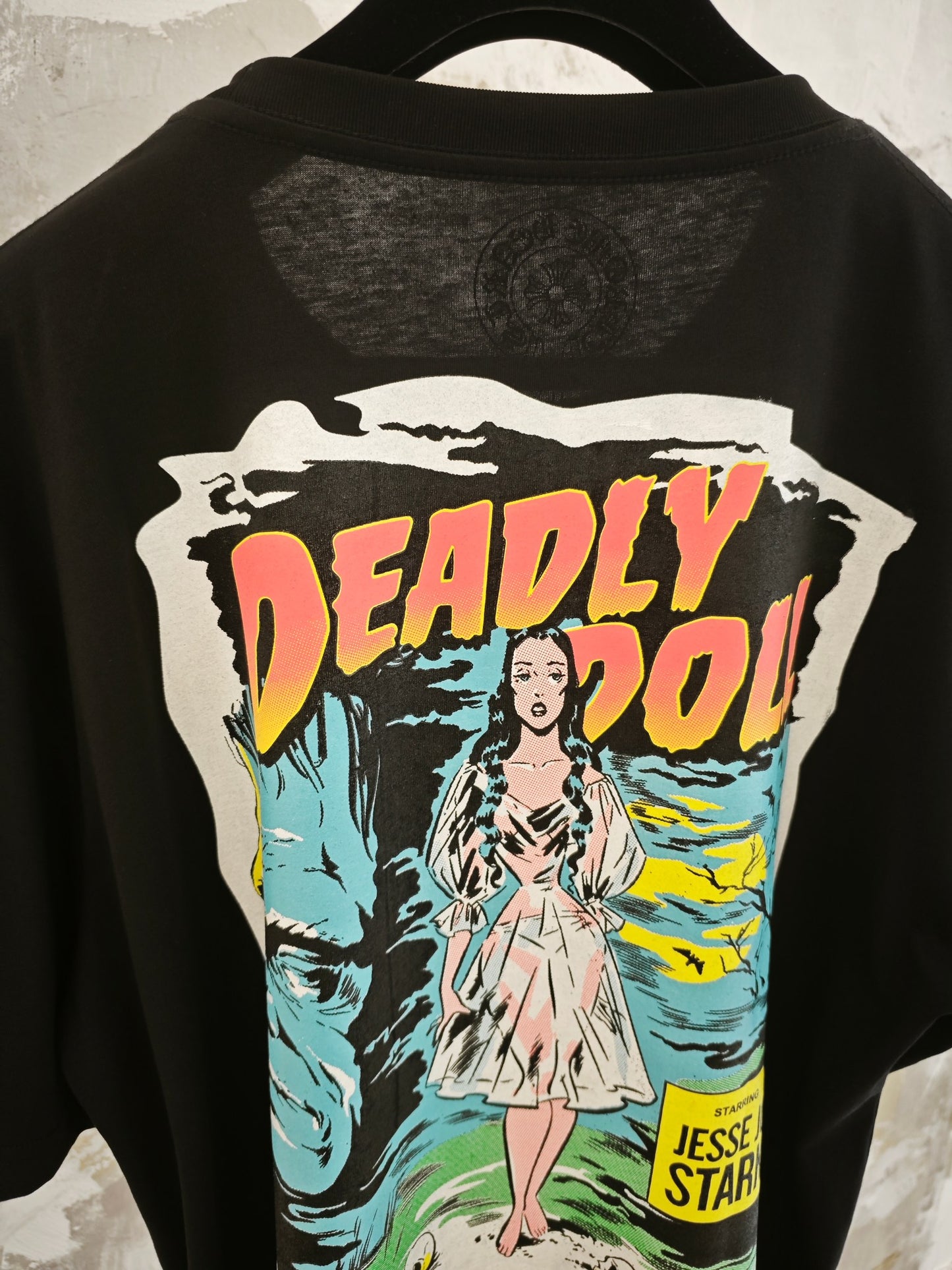 Chrome Hearts Black Deadly Doll Short Sleeve Tee