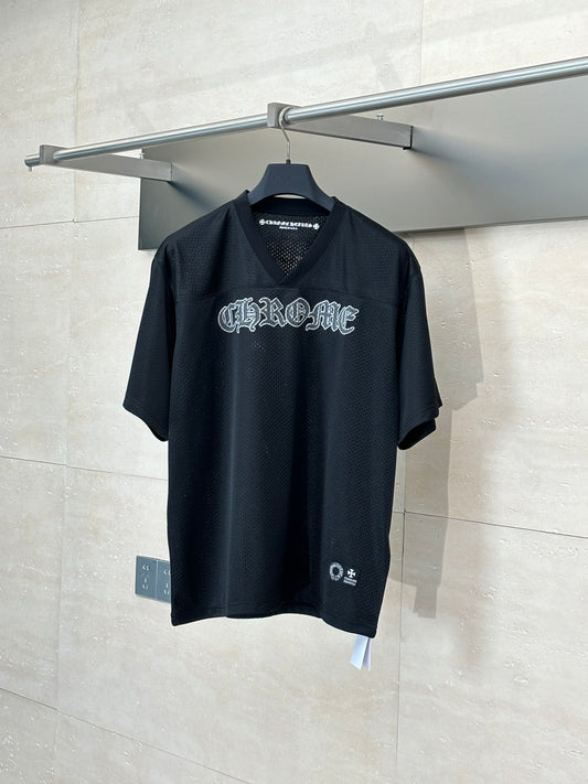 Chrome Hearts Mesh Stadium Football Jersey 'Black'