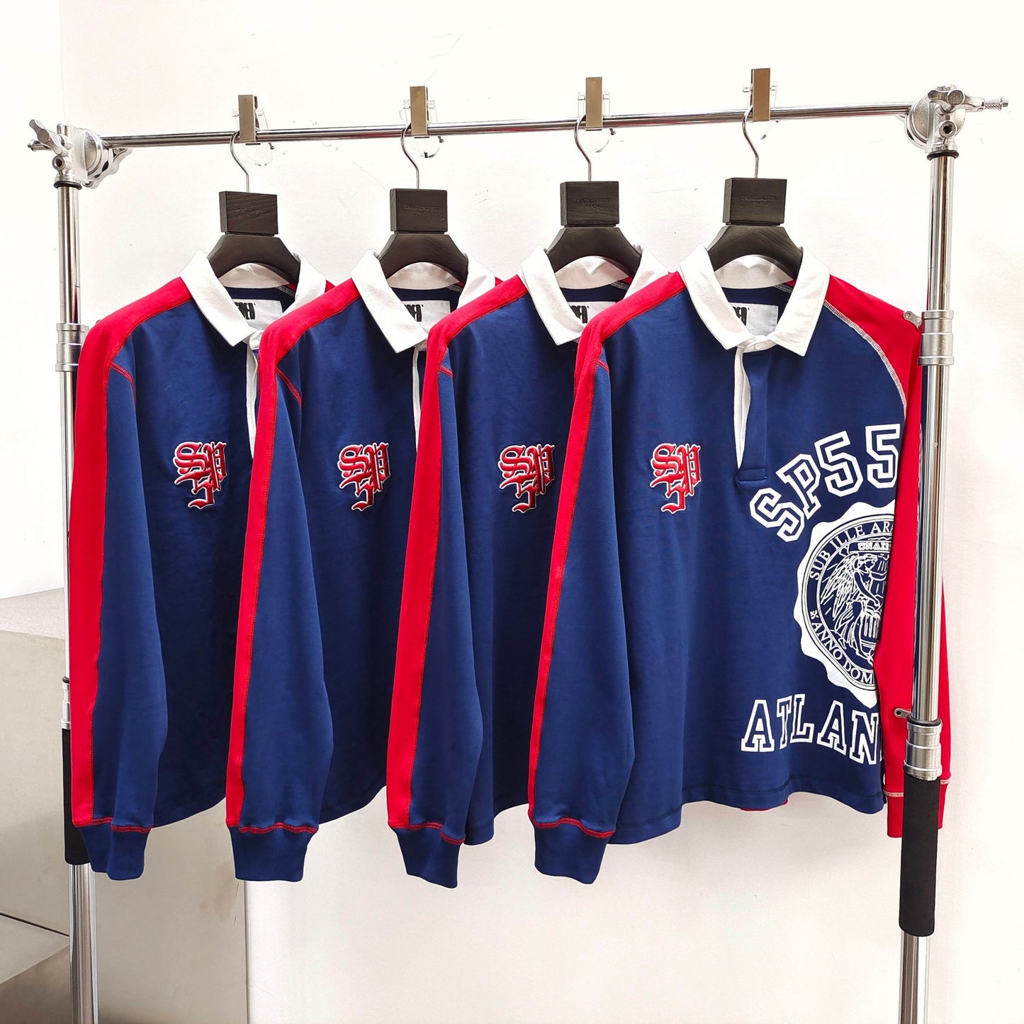 Sp5der Academy Rugby 'Navy' L/S Shirt