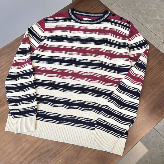 Bottega Venta Distorted Stripe Sweater