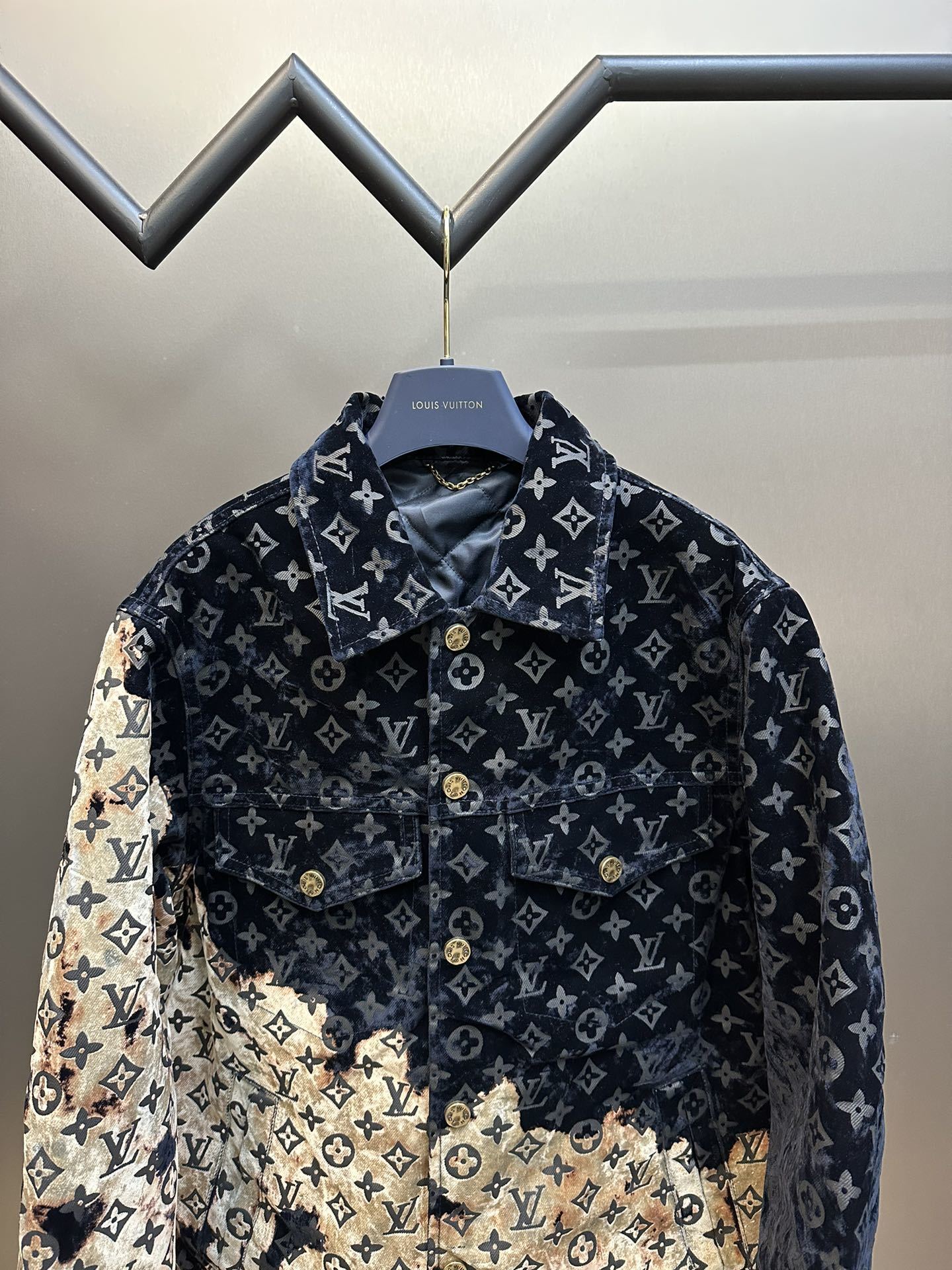 LV Monogram Bleached Denim Jacket
