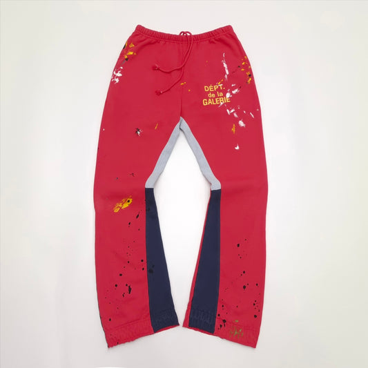 Gallery Dept. Flare sweatpants red