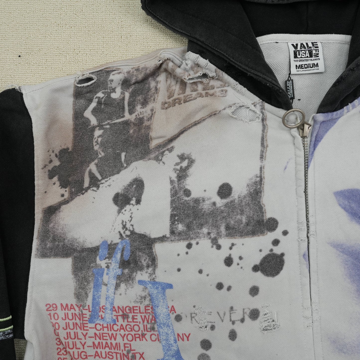 Vale Forever Noise Zip Up 'Dark Graphic'