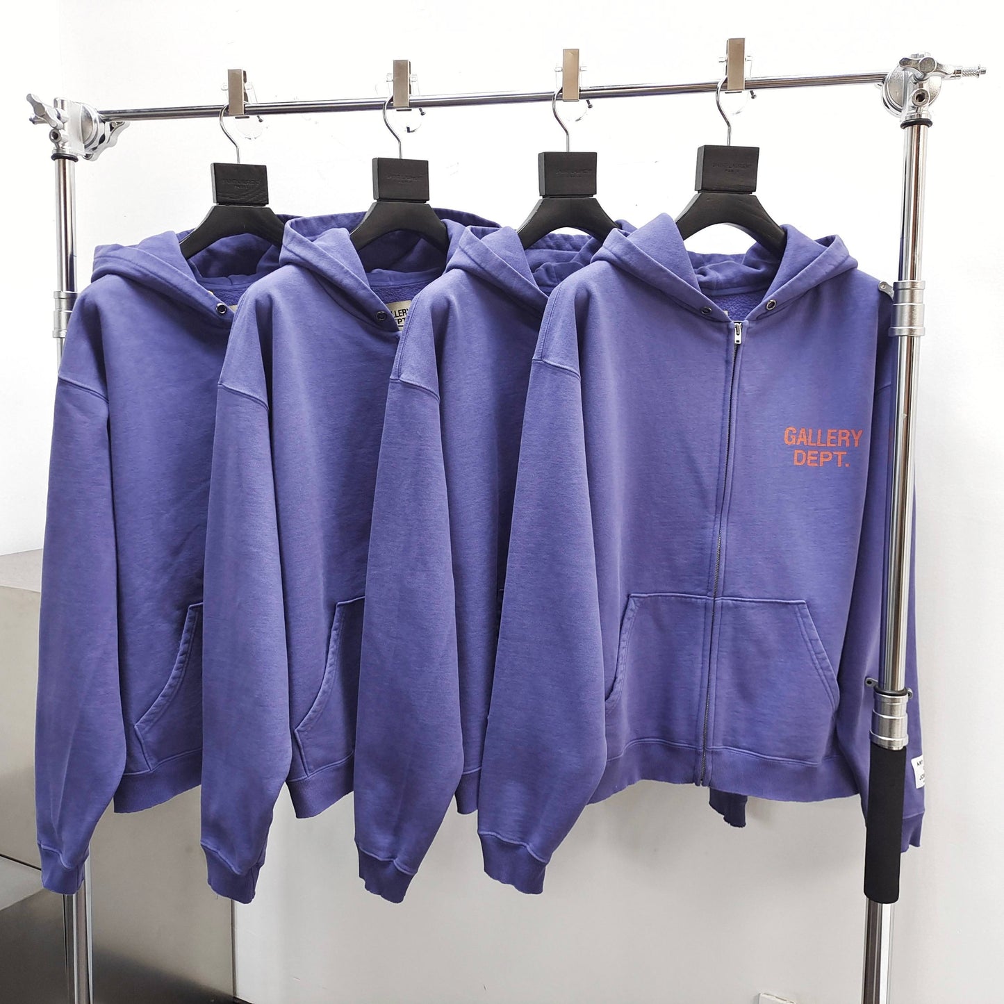 Gallery Dept. 90'S FULL ZIP HOODIE washed violet