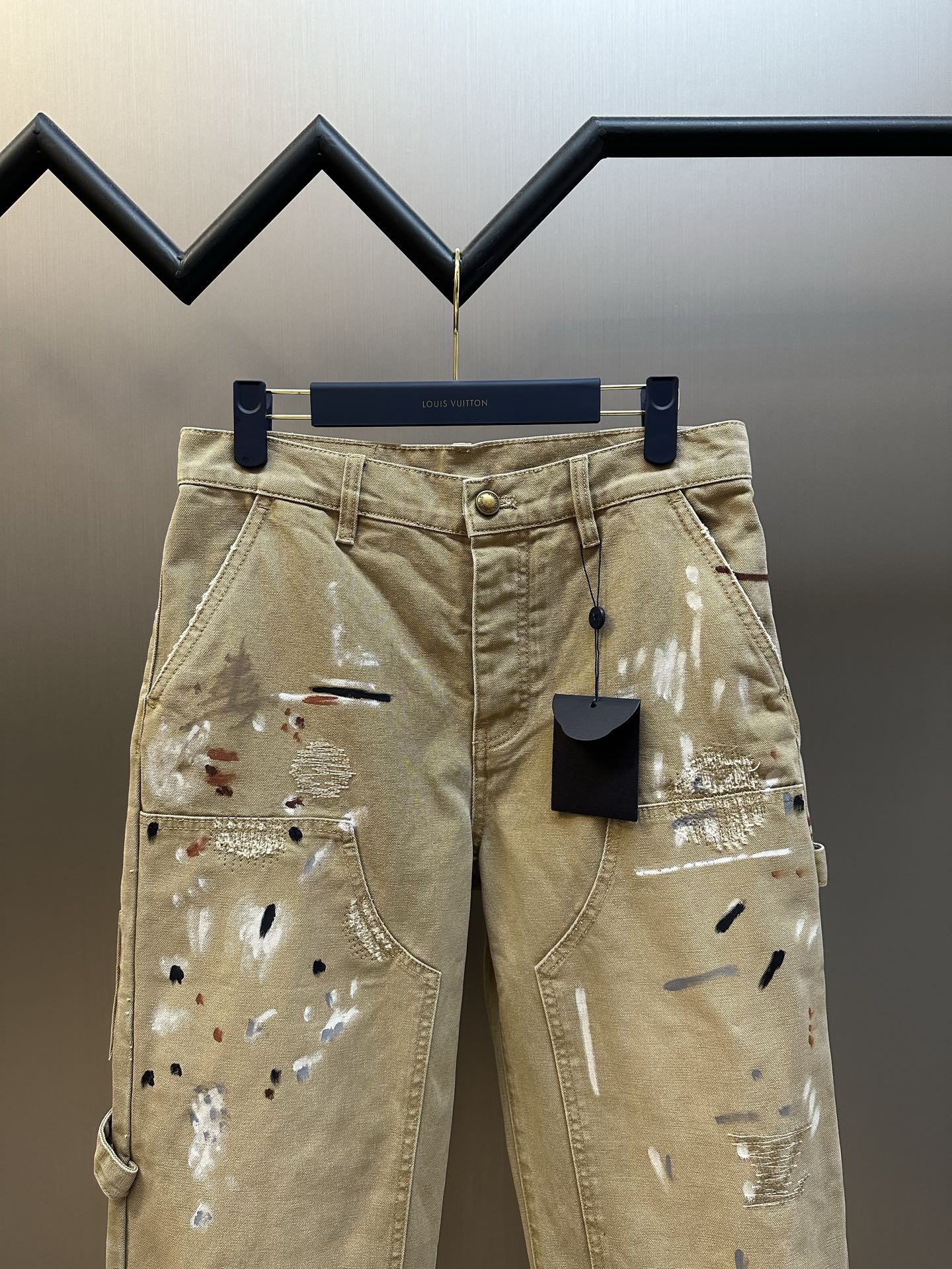 LV Embellished Denim Carpenter Pants 1AK6Q0