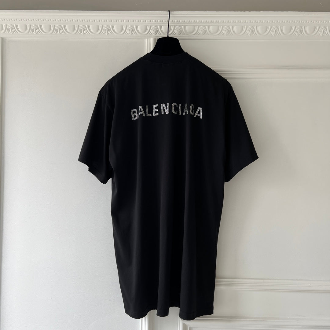 BALENCIAGA BACK T-SHIRT MEDIUM FIT IN BLACK