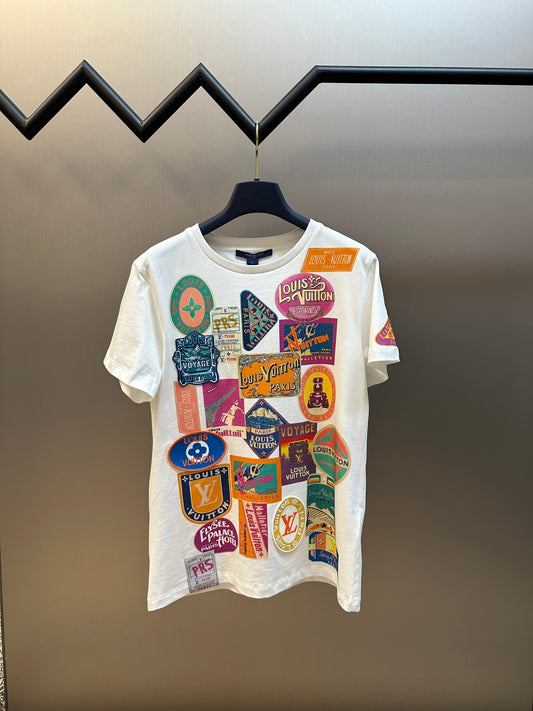 LV Travel Patch Print T-Shirt 1AHISO