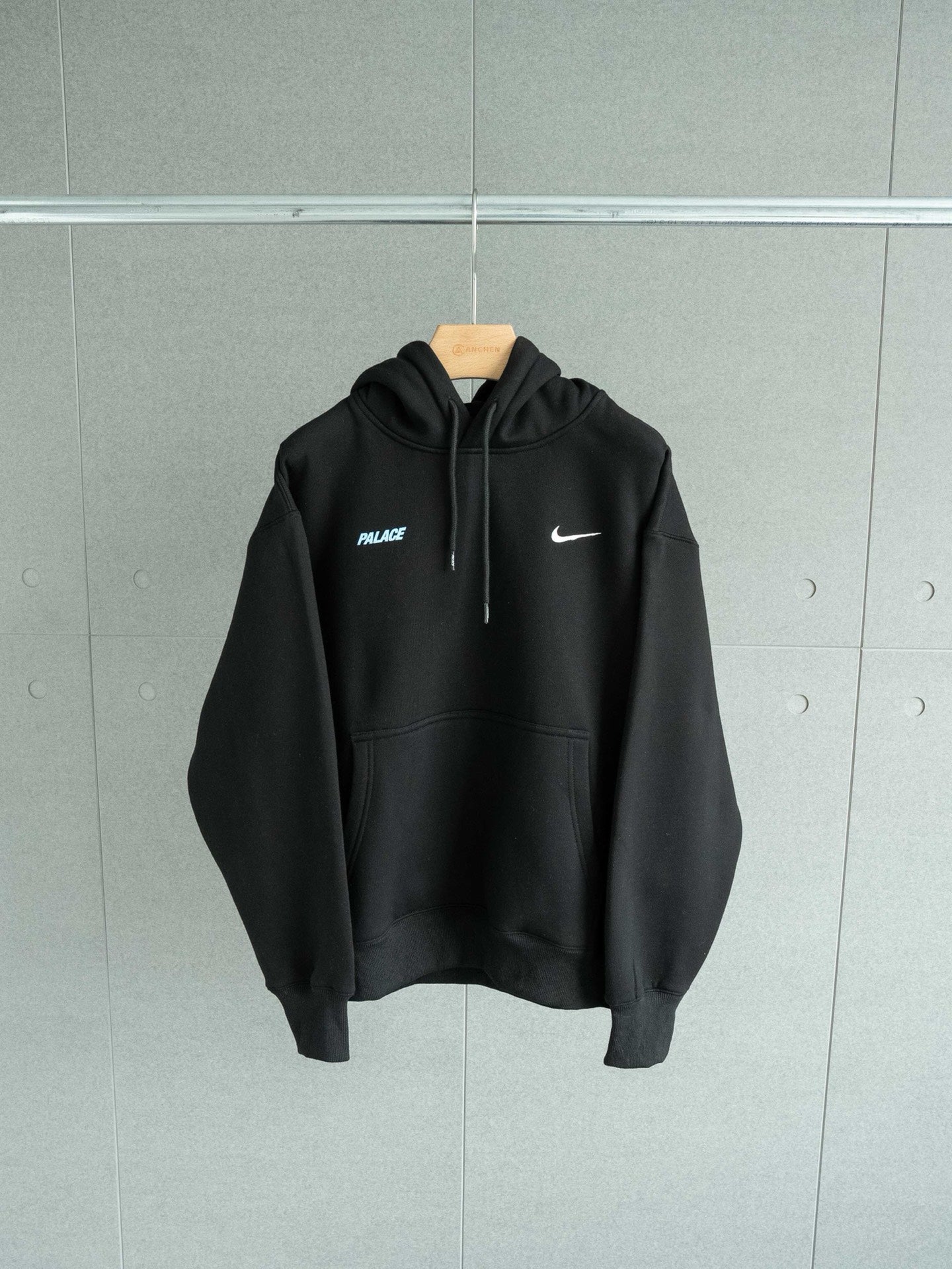 Palace x Nike Font Swoosh Hood 'Black'