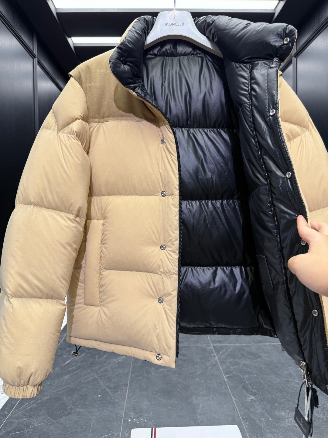 Moncler Reversible Convertible Down Jacket
