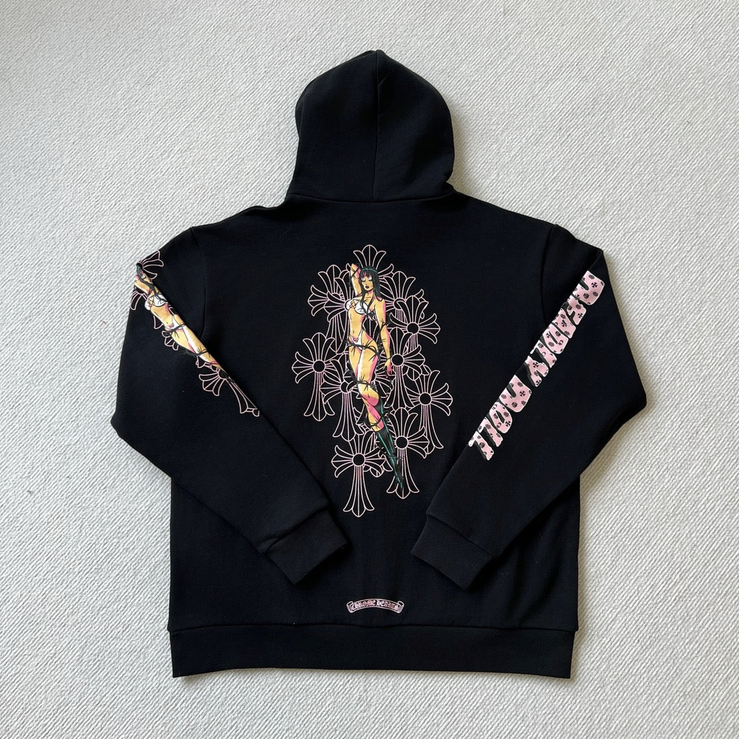 Chrome Hearts Deadly doll zip-up hoodie