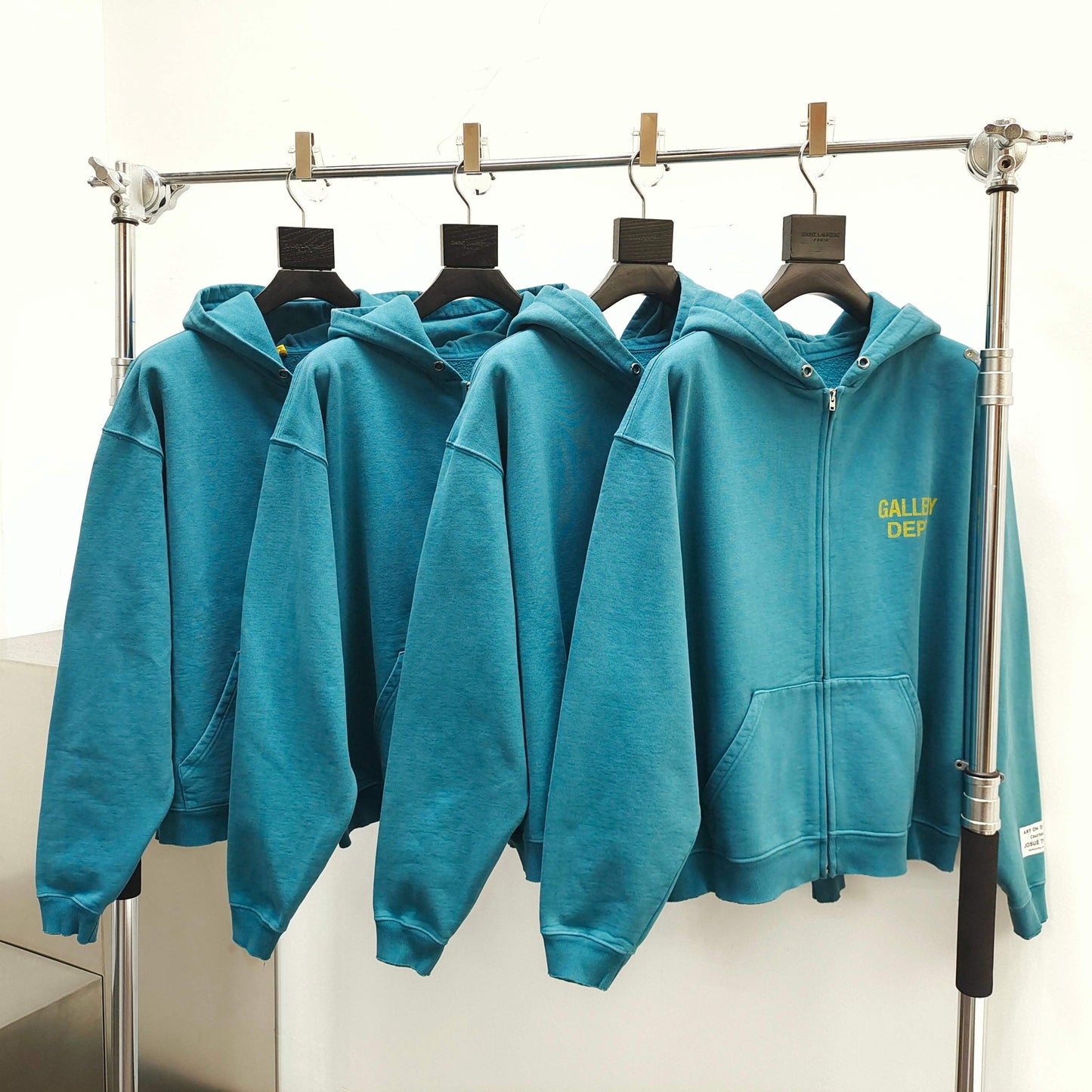 Gallery Dept. 90'S FULL ZIP HOODIE Vintage Teal