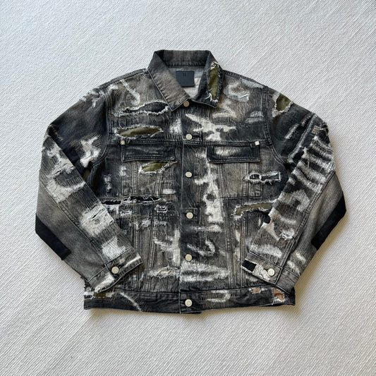 Givenchy destroyed denim jacket