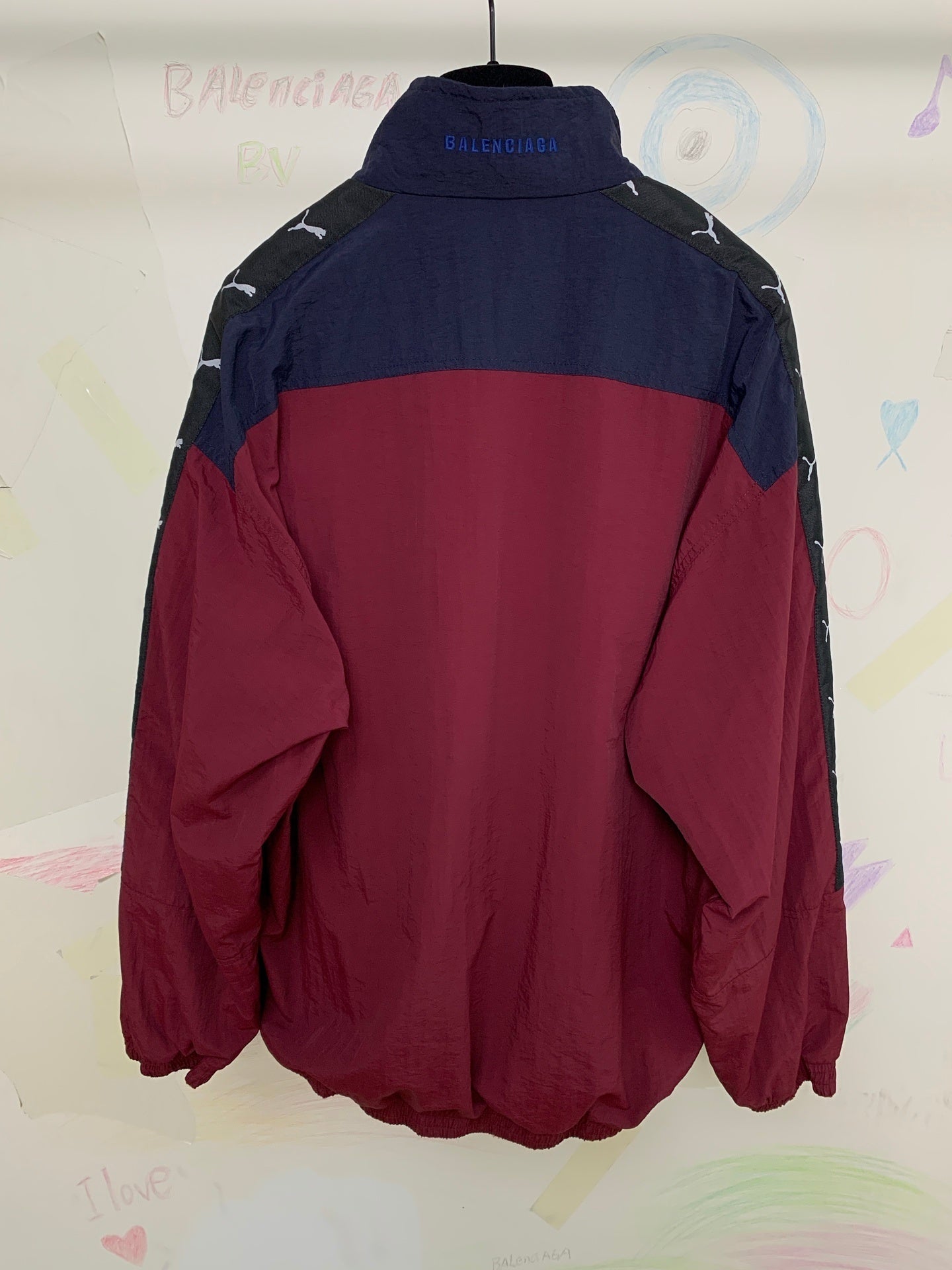 BB I Puma Tracksuit Jacket in Burgundy