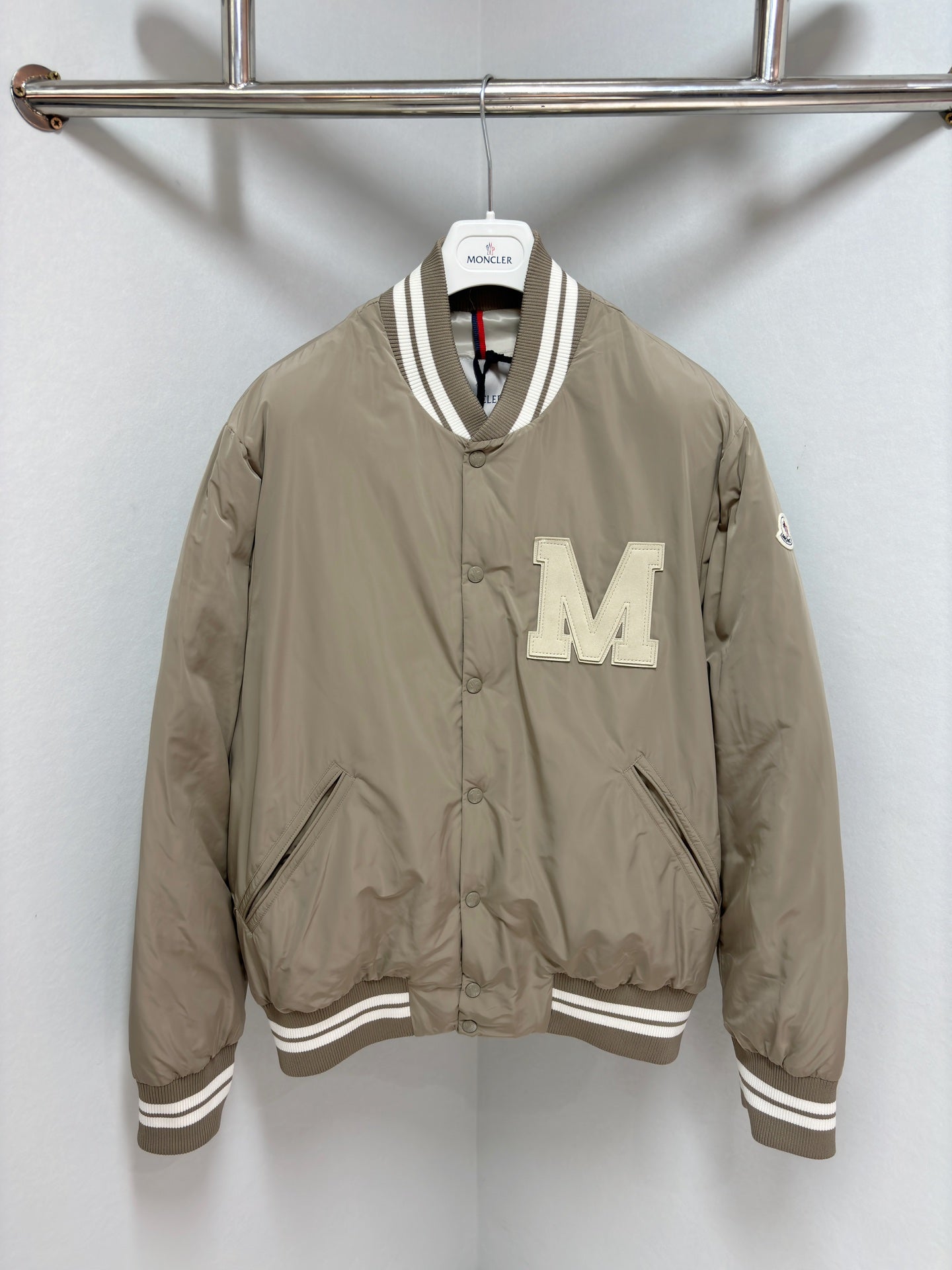 Moncler Lateltin Down Varsity Jacket